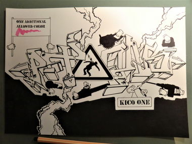 Graffiti Sketch in Essen - Photo by Kico_one - Essen, NRW, Ruhrpott (2016)