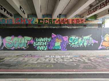 Graffiti Wall in Essen - Photo by Kico_one - Essen, Ruhrgebiet, Scuf (2023)