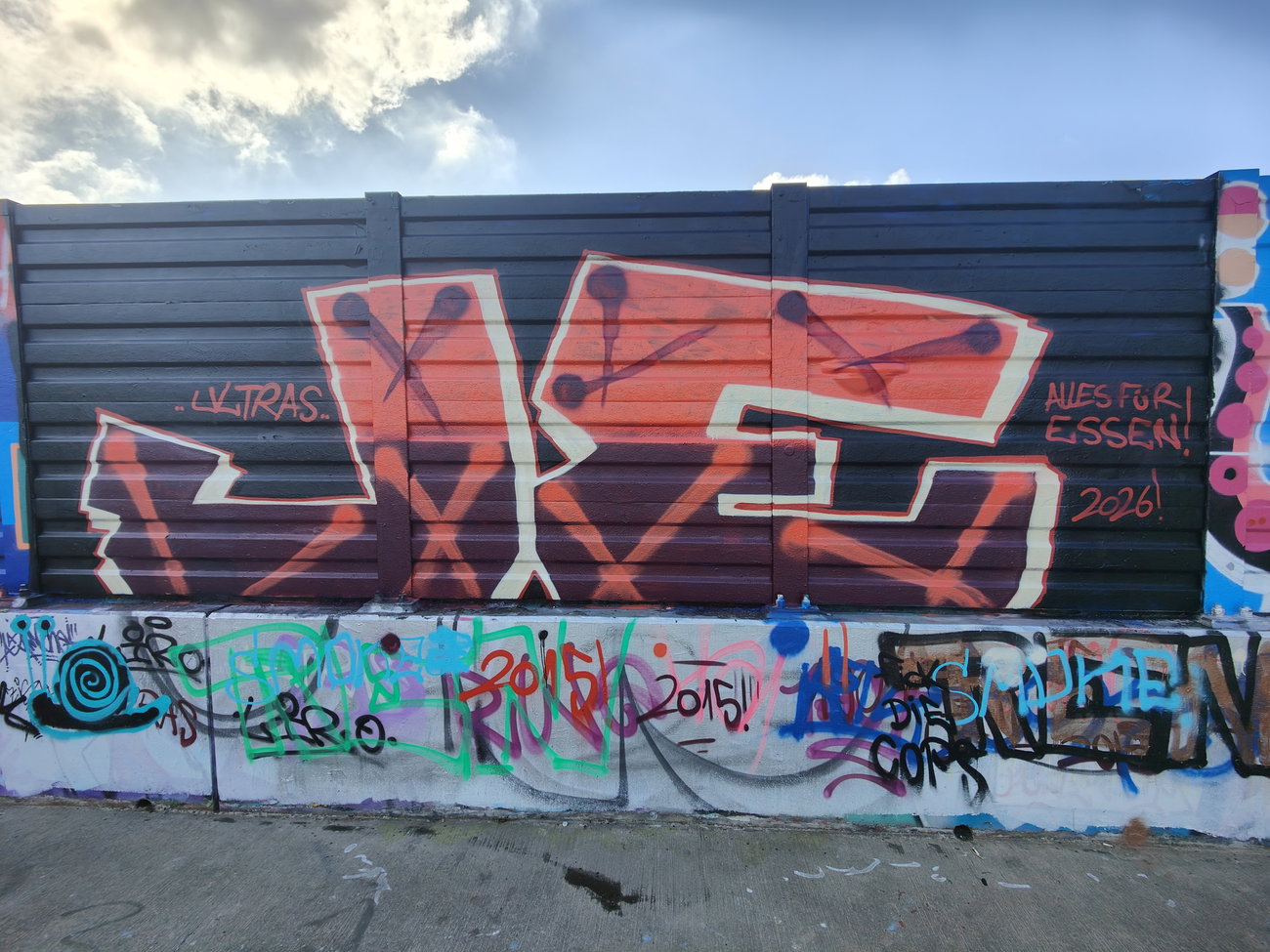 Graffiti Wall in Essen - Photo by Kico_one - Essen, JungeEssener, RWE (2026)