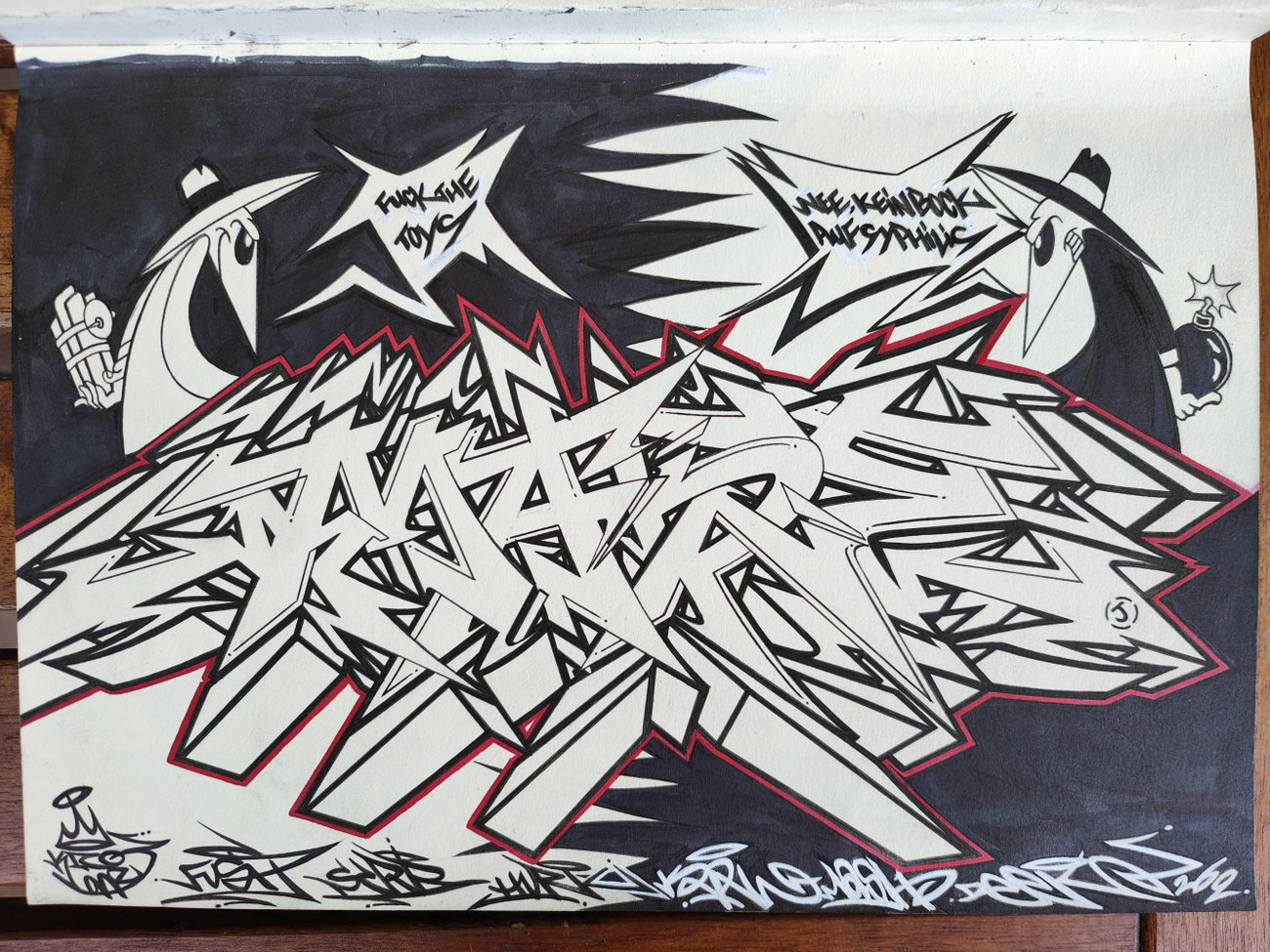 Graffiti Sketch in Essen - Photo by Kico_one - Essen, Mase (2026)