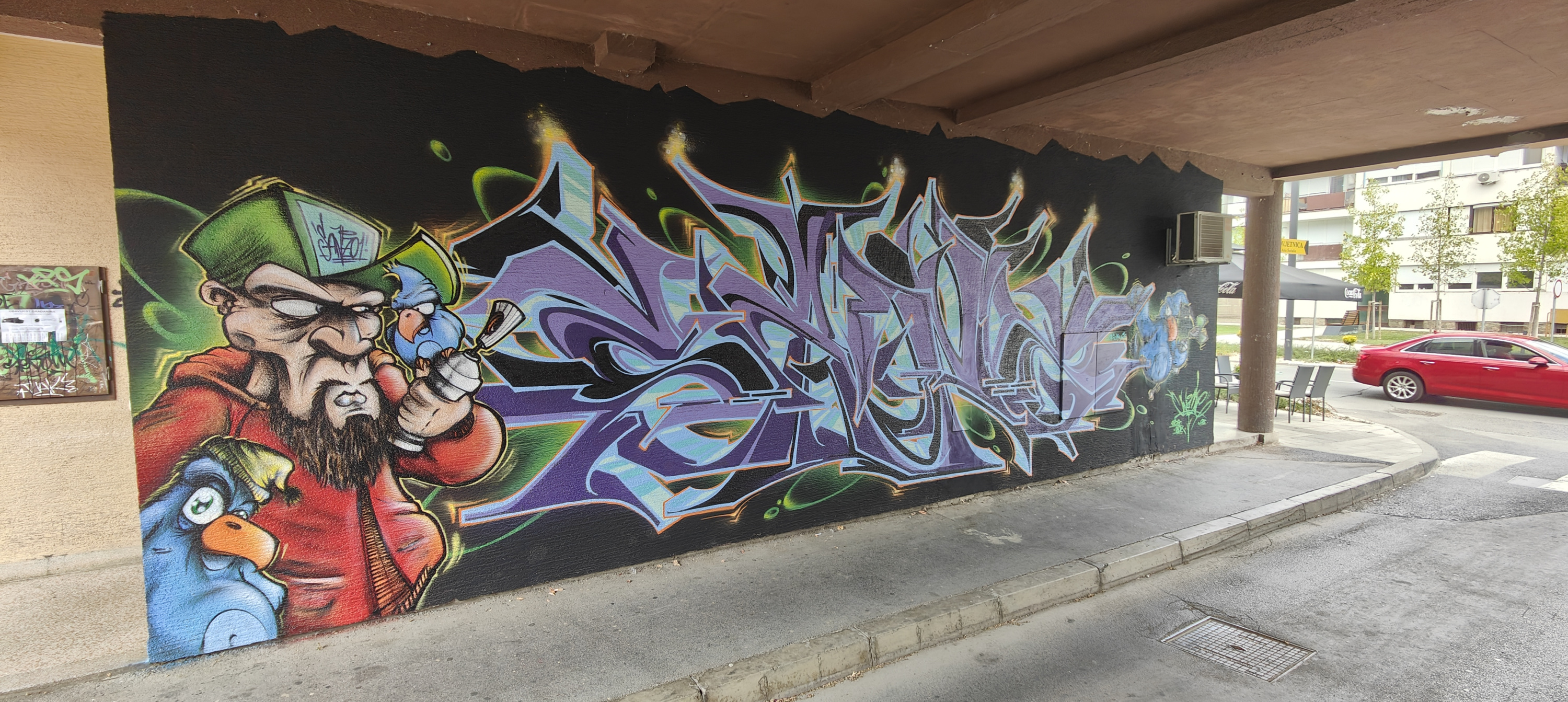Graffiti Wall in Valpovo,croatia - Photo by Kico_one - Croatia, Valpovo, Sanz (2026)