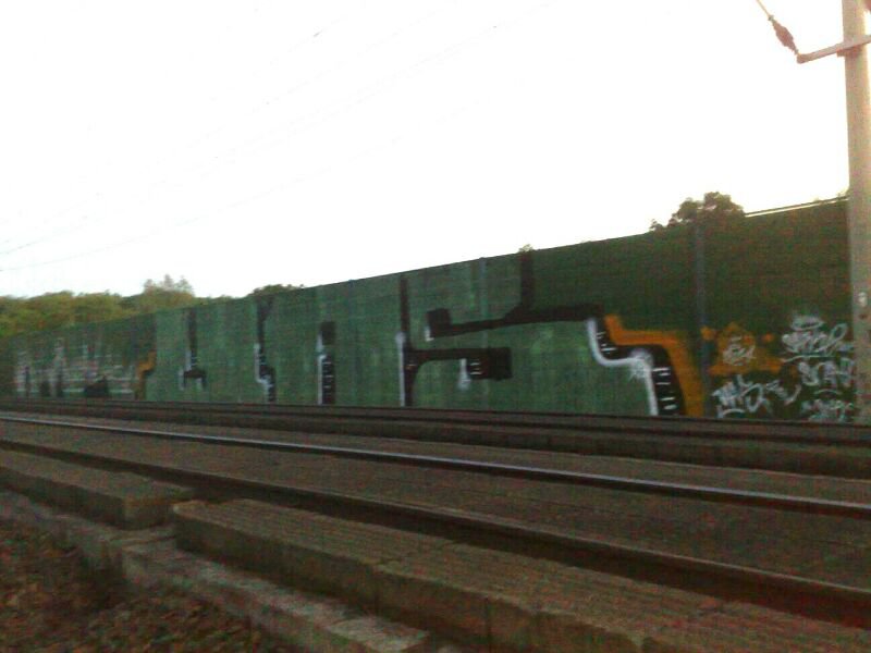 Graffiti Bombing - Photo by Kihr - uas, Rathenow, brb (2014)