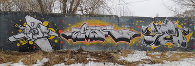 Graffiti Wall - Photo by Kilo1 - Kilo1, UssR, Yozh (2025)