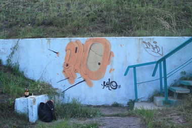 Graffiti Bombing in Dmitrov - Photo by Kilo1 - Kilo (2013)