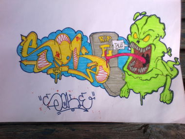Graffiti Sketch - Photo by KingSokeT - SokeT