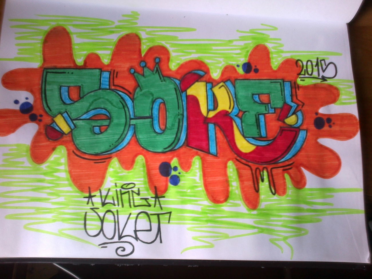 Graffiti Sketch - Photo by KingSokeT - KING, SOKET