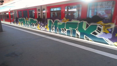 Graffiti Train in Hamburg - Photo by Kingzstyle - True, Mesk (2012)