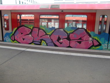 Graffiti Train in Hamburg - Photo by Kingzstyle - BK, KGZ
