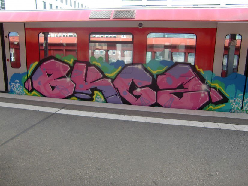 Graffiti Train in Hamburg - Photo by Kingzstyle - BK, KGZ