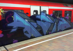 Graffiti Train in Hamburg - Photo by Kingzstyle - Acid