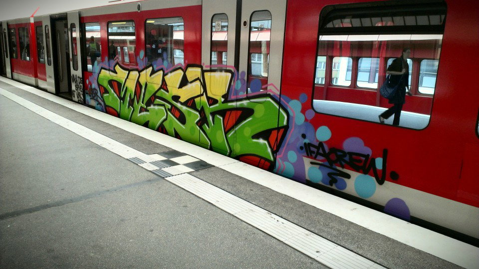 Graffiti Train in Hamburg - Photo by Kingzstyle - Mesk