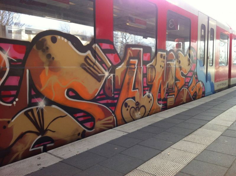 Graffiti Train in Hamburg - Photo by Kingzstyle - Same