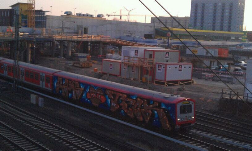 Graffiti Train in Hamburg - Photo by Kingzstyle - BK, KGZ, Rams