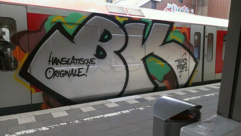 Graffiti Train in Hamburg - Photo by Kingzstyle - BK, Moses, TEck (2012)