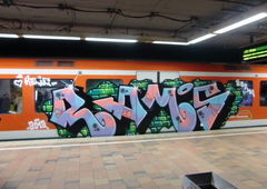 Graffiti Train in Hamburg - Photo by Kingzstyle - Rams, Zorn (2012)
