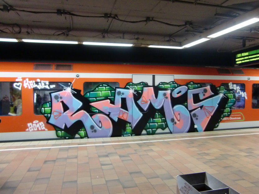 Graffiti Train in Hamburg - Photo by Kingzstyle - Rams, Zorn (2012)