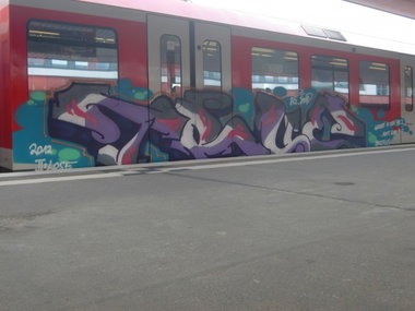Graffiti Train in Hamburg - Photo by Kingzstyle - True, Rs, End (2012)
