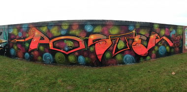 Graffiti Wall in H - Photo by KlausKinski - Blinded, by, the (2041)