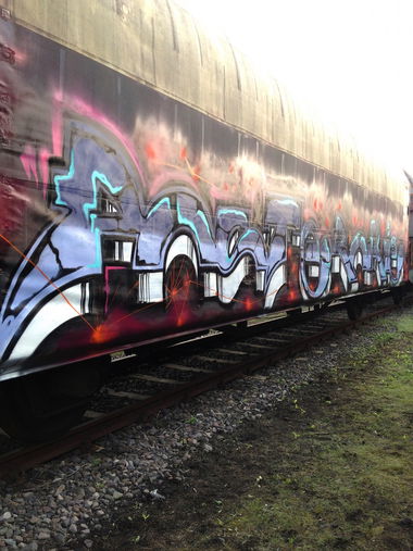 Graffiti Train in Germany - Photo by KlausKinski