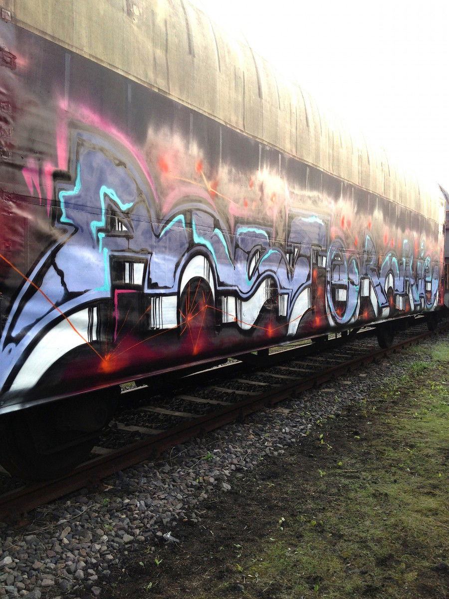 Graffiti Train in Germany - Photo by KlausKinski