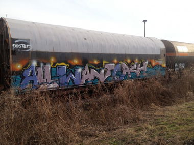 Graffiti Train in Germany - Photo by KlausKinski - AWC
