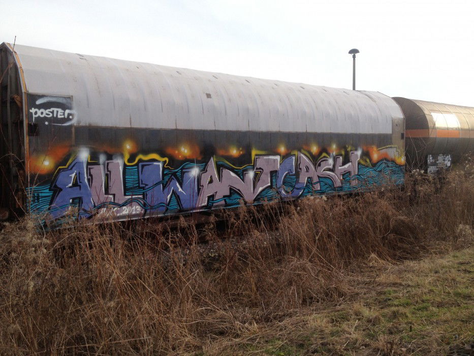 Graffiti Train in Germany - Photo by KlausKinski - AWC