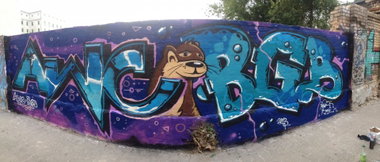 Graffiti Wall in Halle - Photo by KlausKinski - Poster, Ironie, 21 (2013)