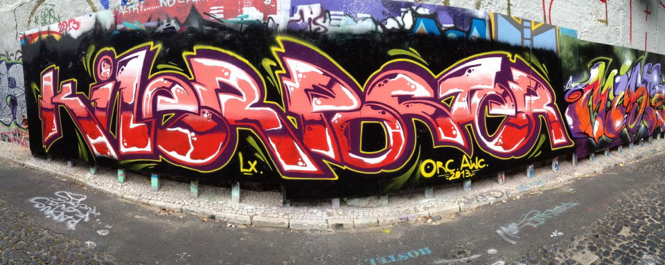 Graffiti Wall in Lissabon - Photo by KlausKinski - Poster, Kiler (2013)