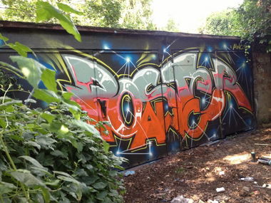 Graffiti Wall in Halle - Photo by KlausKinski - poster (2013)