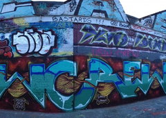 Graffiti Wall in Leipzig - Photo by KlausKinski - AWCrew (2013)