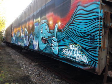 Graffiti Train - Photo by KlausKinski - AWC (2013)