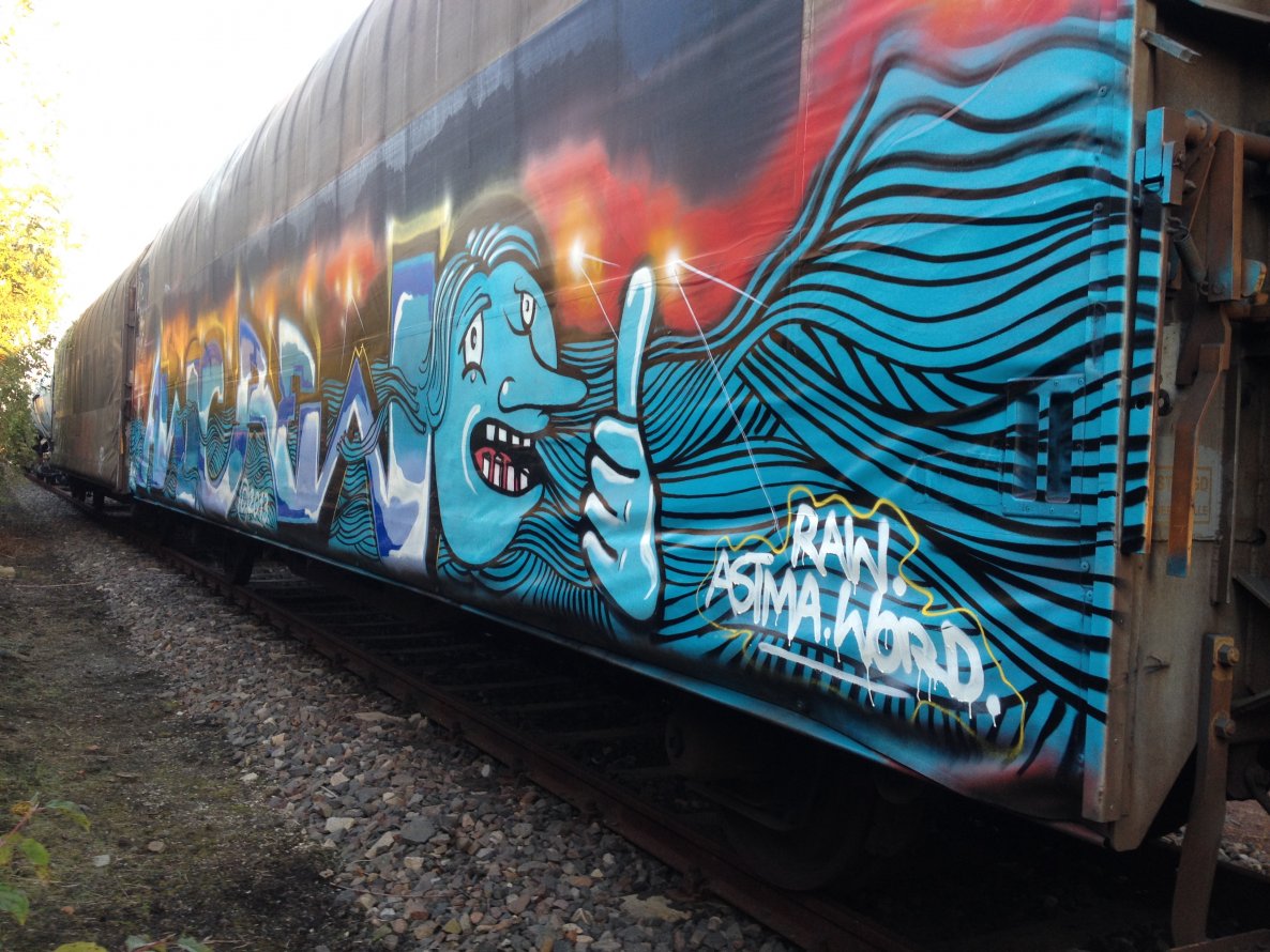 Graffiti Train - Photo by KlausKinski - AWC (2013)
