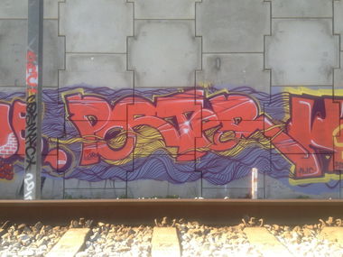 Graffiti Wall in Lissabon - Photo by KlausKinski - Poster (2013)