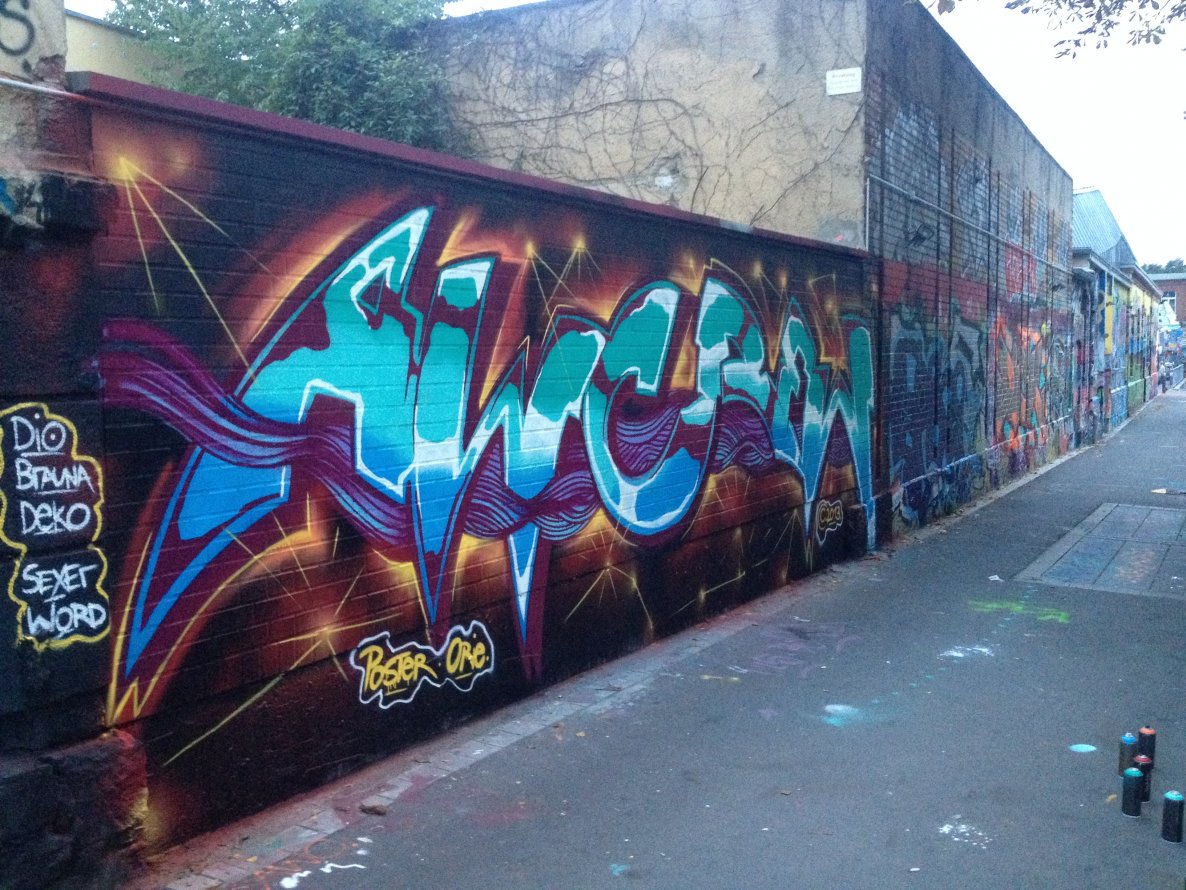 Graffiti Wall in Leipzig - Photo by KlausKinski - AWC (2013)