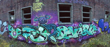 Graffiti Wall in Halle - Photo by KlausKinski - Poster, Roem, Dniro (2013)