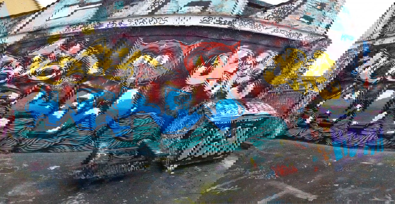 Graffiti Wall in Leipzig - Photo by KlausKinski - AWC, Poster, Orie (2013)