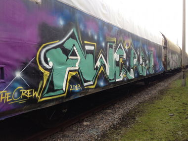 Graffiti Train - Photo by KlausKinski - AWCrew (2013)