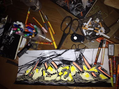 Graffiti Sketch - Photo by KlausKinski - Mad, funk (2014)