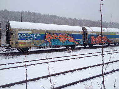 Graffiti Wall - Photo by KlausKinski - Poster, Poster (2012)