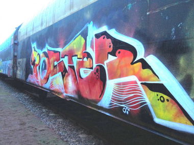 Graffiti Train - Photo by KlausKinski - Poster (2014)