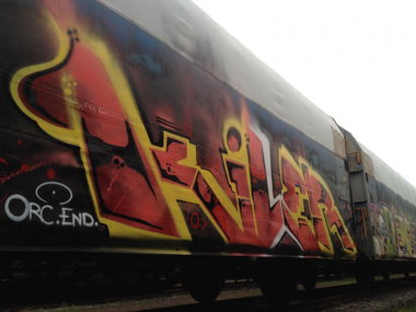 Graffiti Train - Photo by KlausKinski - kiler, orc, end (2014)