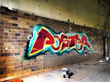 Graffiti Wall - Photo by KlausKinski - poster (2014)