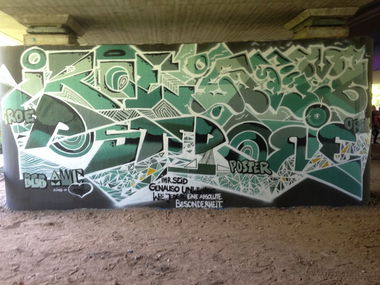 Graffiti Wall in Kassel - Photo by KlausKinski - Poster, Orie, Iroe (2014)