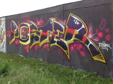 Graffiti Wall - Photo by KlausKinski - poster