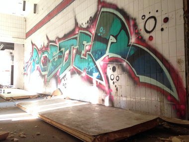 Graffiti Wall - Photo by KlausKinski - Poster (2014)