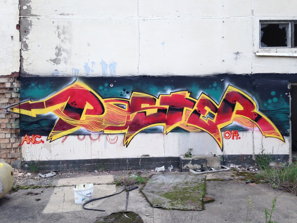 Graffiti Wall - Photo by KlausKinski - Poster (2014)