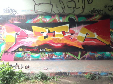 Graffiti Wall - Photo by KlausKinski - Poster (2014)