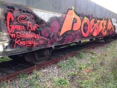 Graffiti Train - Photo by KlausKinski - Poster (2014)