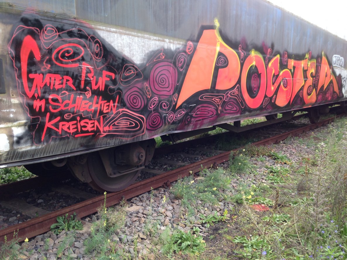 Graffiti Train - Photo by KlausKinski - Poster (2014)