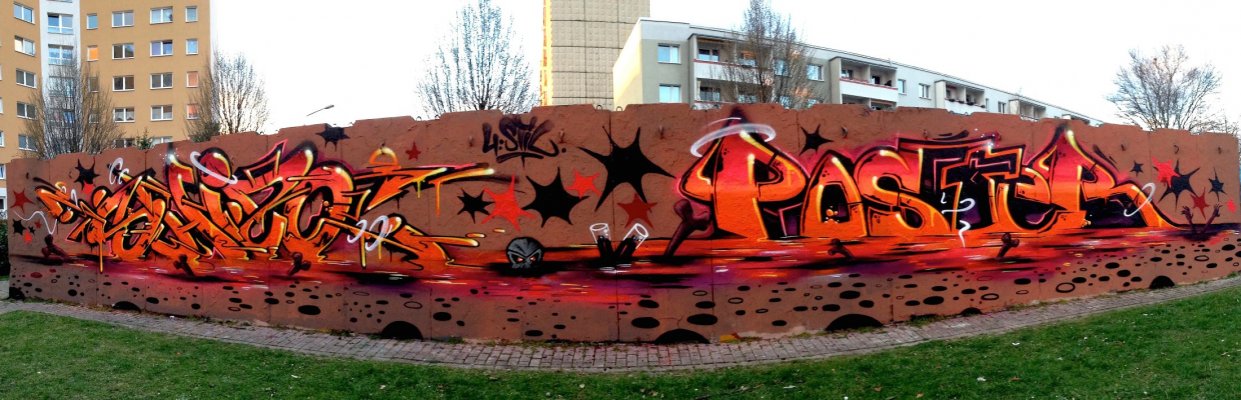 Graffiti Wall - Photo by KlausKinski - Shizo, Poster (2015)